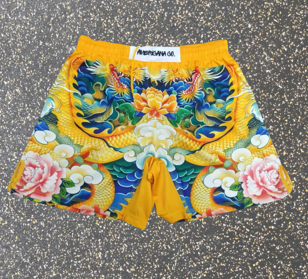 Golden Dragon MMA Shorts | Women