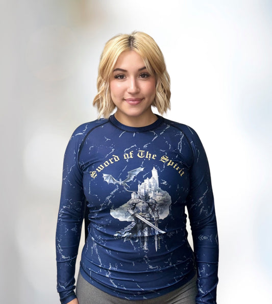 Ephesians 6:17 Navy| Long-Sleeve Rashguard